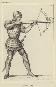 XIV Siecle, Arbaletrier (rycina) autorstwa French School