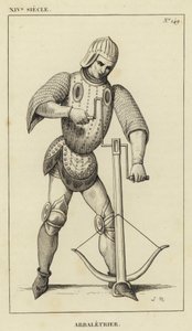XIV Siecle, Arbaletrier (rycina) autorstwa French School