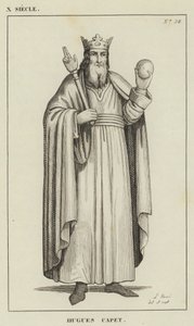 X Siecle, Hugues Capet (grawerowanie) autorstwa French School