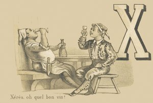 X: Xeres, co za dobre wino! autorstwa French School