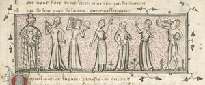 Yates Thompson 21, fa. 165, Siedem grzechów głównych, c.1380 (welum) autorstwa French School