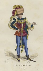 Młody dandys, 1480 autorstwa French School