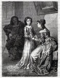 Twoja głowa jest winna, jeśli twoje serce nie jest winne, Madame de Lanclos powiedziała swojej córce Anne „”Ninnon”” z Enclos (lub Ninon de Lenclos lub Ninon de Lanclos autorstwa French School