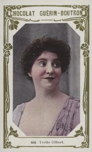Yvette Gilbert (kolorowe zdjęcie) autorstwa French School