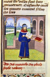 Zabion, z Histoire des Philosophes, koniec XV w. (welum) autorstwa French School