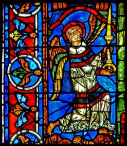 anioł ze świecą(w30a) autorstwa French School