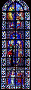 pielgrzymi i darczyńca - Robert de Bérou (w113) autorstwa French School