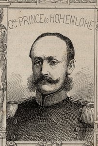 portret niemieckiego generała Clovisa de Hohenlohe-Schillingsfursta - 1870-71 (rycina) autorstwa French School