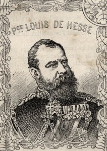 portret wielkiego księcia Hesji Ludwika IV pędzla Hessego - 1870-71 (rycina) autorstwa French School