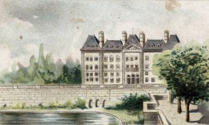 widok na zamek Meudon (Sekwana i Oise). autorstwa French School