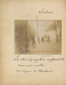 Londyn. Choreograf dziecięcy w alei Un Oigue Barbarie autorstwa French Unknown maker