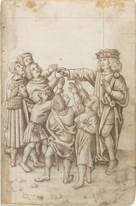 „Nie podawaj prawicy wszystkim i rozmaitym” [fot. 13 odbytu] autorstwa French early 16th Century