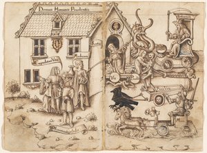 „Nie zawracaj, gdy dotrzesz na koniec” [fot. 26 odwróconych / 27 odwróconych] autorstwa French early 16th Century