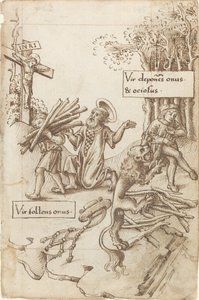„Pomóżcie temu, kto bierze na siebie jego ciężar, a nie temu, który je kładzie” [fot. 31 odbytu] autorstwa French early 16th Century