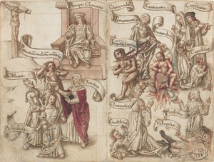„Zatrzeć ślad garnka w prochach” [fot. 32 odwrócone / 33 odwrócone] autorstwa French early 16th Century