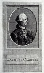 Portret autora Jacques Cazotte 1720-1792, XVIII wiek. autorstwa French master.
