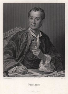 Portret pisarza, eseisty i filozofa Denisa Diderota 1713-1784, poł. XVIII w. autorstwa French master.