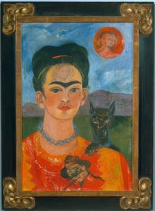 Autoportret z portretem Diego na piersi... autorstwa Frida Kahlo