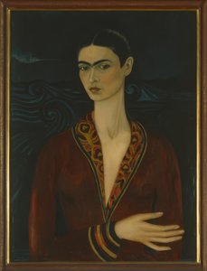 Autoportret w aksamitnej sukience autorstwa Frida Kahlo