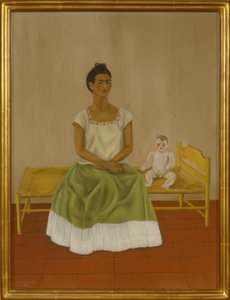 Autoportret z łóżkiem autorstwa Frida Kahlo