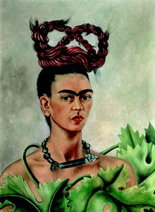 Autoportret z warkoczem autorstwa Frida Kahlo