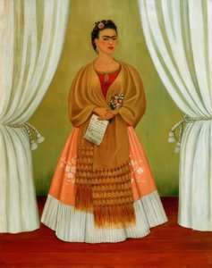 Autoportret dedykowany Leonowi Trockiemu autorstwa Frida Kahlo