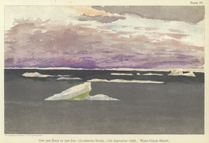 Z krawędzi lodu, zbierająca się burza autorstwa Fridtjof Nansen