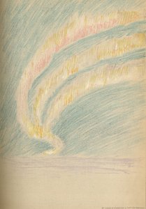 Serpentyny z Aurora Borealis, 28 listopada 1893. Szkic pastelowy, 1893 1897