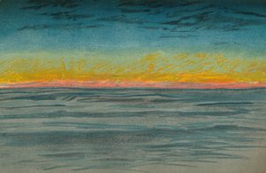Zanikający dzień polarny, 22 września 1893. Szkic pastelowy, 1893 1897