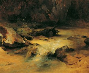 Wildbach autorstwa Friedrich August Mathias Gauermann