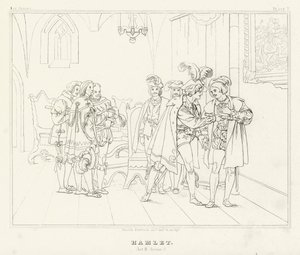Hamlet, akt III, scena 2 (rycina)