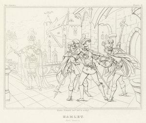 Hamlet, akt I, scena 4 (rycina)