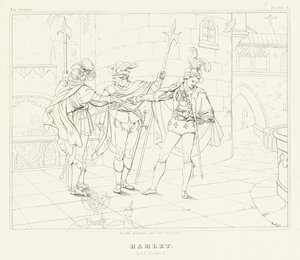 Hamlet, akt I, scena 5 (rycina)