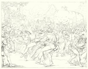 Ilustracja do Lied von der Glocke Schillera, czyli Pieśni o dzwonku (rycina) autorstwa Friedrich August Moritz Retzsch