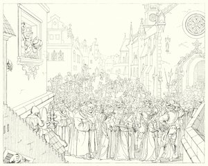 Ilustracja do Lied von der Glocke Schillera, czyli Pieśni dzwonów (rycina) autorstwa Friedrich August Moritz Retzsch