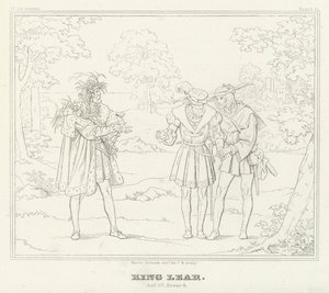 Król Lear, akt IV, scena 6 (rycina) autorstwa Friedrich August Moritz Retzsch