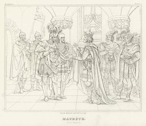 Makbet, akt I, scena 4 (rycina)