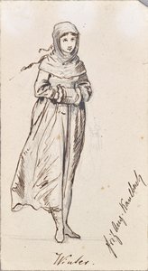 Personifikacja zimy autorstwa Friedrich August von Kaulbach