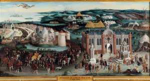 Wywiad z Franciszkiem I i Henrykiem VIII w obozie du cloth d