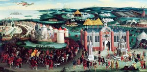 Spotkanie na Polu Złotego Płótna, 7 czerwca 1520, za Hansem Holbeinem Starszym (14605-1524)