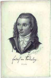 Portret poety Novalisa 1772-1801, 1845 autorstwa Friedrich Eduard Eichens