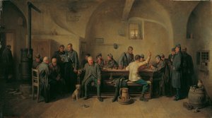 Żołnierze w kantynie autorstwa Friedrich Friedländer Ritter von Malheim