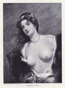 W futrze (grawerowanie) autorstwa Friedrich Georg Papperitz
