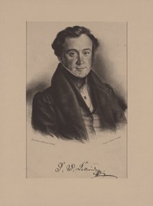 Portret kompozytora Jana Kalivody 1801-1866 autorstwa Friedrich Gustav Schlick
