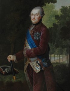 Portret Piotra von Birona 1724-1800, księcia Kurlandii i Semigalii, 1781