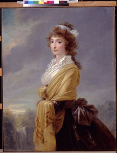 Portret hrabiny Elisabeth von Thun Hohenstein (1764-1806) - Obraz Heinricha Friedricha Fuegera (1751-1818), huile sur toile