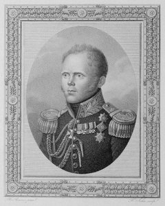 Portret wielkiego księcia Konstantyna Pawłowicza Rosji 1779-1831, pierwsza ćwierć XIX wieku. autorstwa Friedrich John