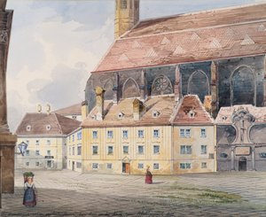 Kościół Minorytów w Wiedniu autorstwa Friedrich Leibold