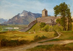 Wartownia wojskowa i Josefsturm na Salzburg Mönchsberg