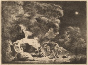 Nocny napad autorstwa Friedrich Müller